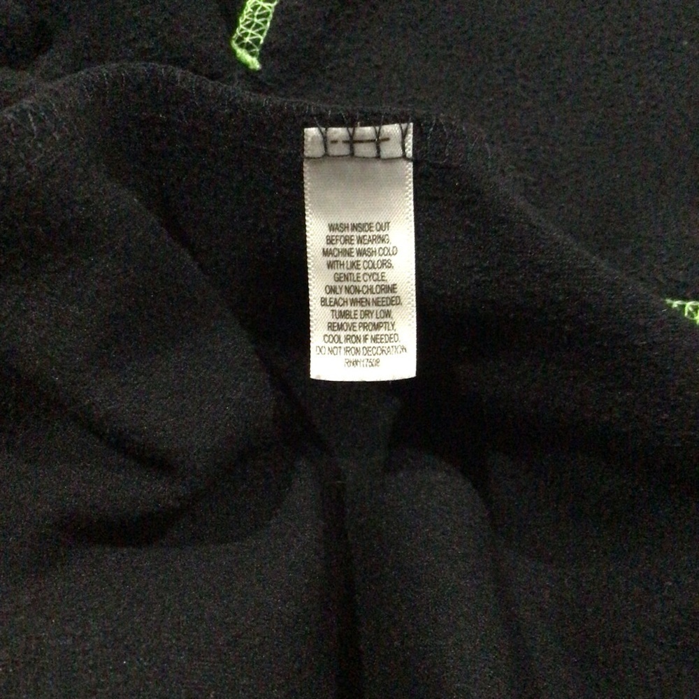 Jumping Beans Fleece Super Mario Black and Green Hoodie - Size 6 - Picture 6 of 6